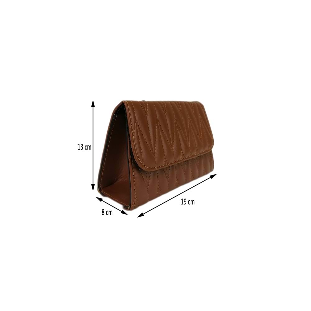 Liva 3641 Zincir Askılı Kadın Omuz Çantası - TABA