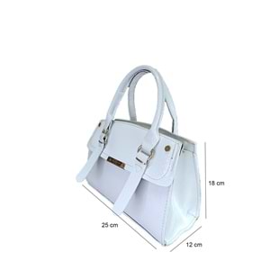 LV-713 KADIN EL OMUZ ÇANTASI - BEYAZ